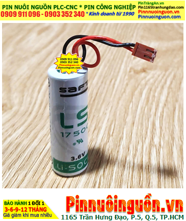 Saft LS17500 (Zắc VTC); Pin nuôi nguồn PLC Saft LS17500 lithium 3.6v A 3600mAh _Xuất xứ Pháp