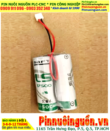 Saft 2LS17500, Pin nuôi nguồn PLC Saft 2LS17500 lithium 3.6v 7200mAh chính hãng _Xuất xứ Pháp