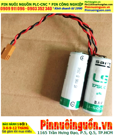 Saft 2LS17500, Pin nuôi nguồn PLC Saft 2LS17500 lithium 3.6v 7200mAh chính hãng _Xuất xứ Pháp