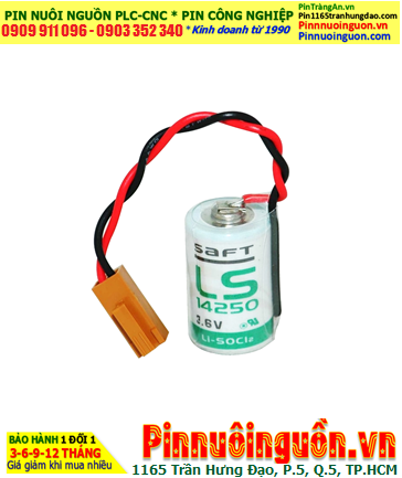 Pin Saft LS14250 _Pin LS14250; Pin nuôi nguồn PLC Saft LS14250 lithium 3.6v 1/2AA 1200mAh _Xuất xứ Pháp