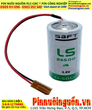 Pin LS26500 _Pin Saft LS26500; Pin nuôi nguồn Saft LS26500 lithium 3.6v C 7700mAh _Xuất xứ Pháp