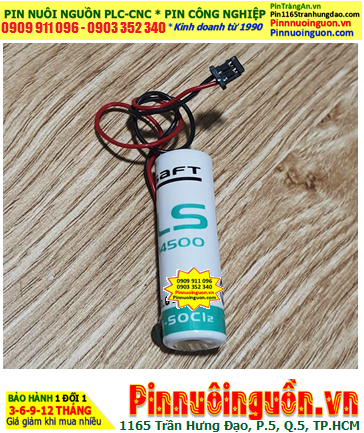 Saft LS14500 (Zắc DF1.35); Pin nuôi nguồn PLC Saft LS14500 lithium 3.6v AA 2600mAh _Xuất xứ Pháp