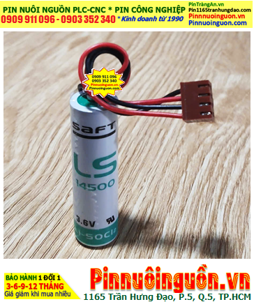 Saft LS14500 (Zắc VTC holes); Pin nuôi nguồn PLC Saft LS14500 lithium 3.6v AA 2600mAh _Xuất xứ Pháp