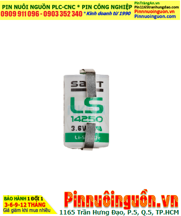 Pin Saft LS14250 _Pin LS14250; Pin nuôi nguồn PLC Saft LS14250 lithium 3.6v 1/2AA 1200mAh _Xuất xứ Pháp