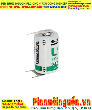 Pin Saft LS14250 _Pin LS14250; Pin nuôi nguồn PLC Saft LS14250 lithium 3.6v 1/2AA 1200mAh _Xuất xứ Pháp