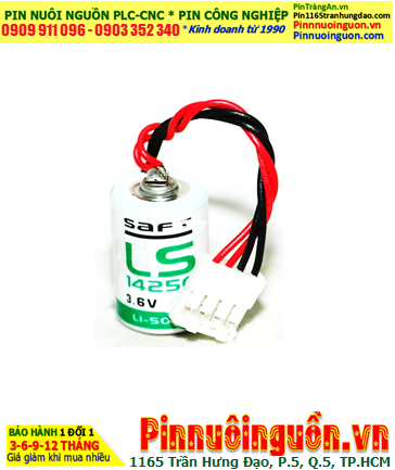 Pin Saft LS14250 (Zắc JEA-4holes) Pin nuôi nguồn PLC Omron C500-BAT10 chính hãng, Xuất xứ Pháp