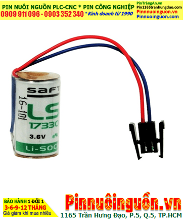 Saft LS17330 (Zắc cắm) _Pin nuôi nguồn PLC Saft LS17330 lithium 3.6v 2/3A 1800mAh _Xuất xứ ANH (UK)