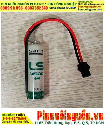 Pin Saft LS14500 _Pin LS14500; Pin nuôi nguồn PLC Saft LS14500 lithium 3.6v AA 2600mAh _Xuất xứ Pháp