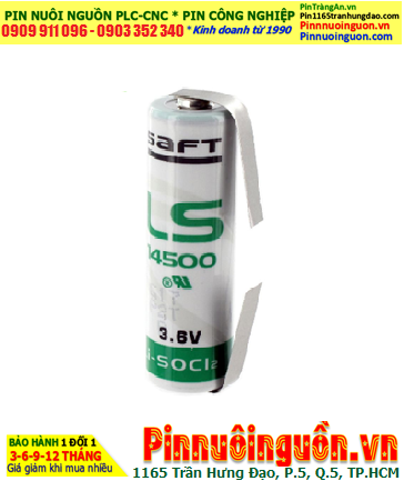 Pin Saft LS14500 _Pin LS14500; Pin nuôi nguồn PLC Saft LS14500 lithium 3.6v AA 2600mAh _Xuất xứ Pháp