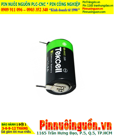 Tekcell SB-AA02; Pin nuôi nguồn PLC Tekcell SB-AA02 lithium 3.6v 1/2AA 1200mAh _Xuất xứ Hàn Quốc