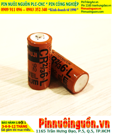 FUJI CR2/3 6.L, Pin nuôi nguồn PLC CR2/3 6.L lithium 3V 1350mAh chính hãng, Xuất xứ NHẬT