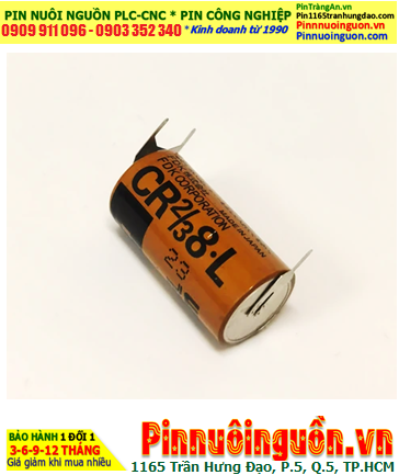 FUJI CR2/3 8.L; Pin nuôi nguồn PLC FUJI CR2/3 8.L lithium 3v 2/3A 1900mAh chính hãng, Xuất xứ NHẬT