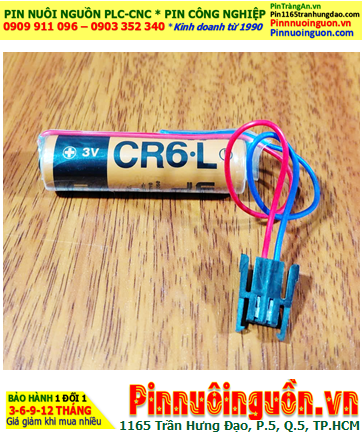 FUJI CR6.L; Pin nuôi nguồn PLC FUJI CR6.L (CR14505) AA 2300mAh chính hãng, Xuất xứ NHẬT
