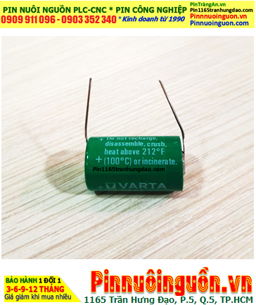 Varta CR1/2AA (trục thép hàn), Pin nuôi nguồn PLC Varta CR1/2AA 1/2AA 950mAh, Xuất xứ ĐỨC