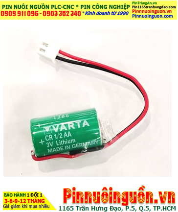 Varta CR1/2AA (zắc cắm); Pin nuôi nguồn PLC Varta CR1/2AA 950mAh lithium 3v (Xuất xứ ĐỨC)