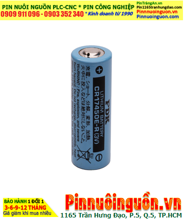 FDK CR17450E-R, Pin nuôi nguồn FDK CR17450E-R lithium 3v 2400mAh, Xuất xứ Nhật