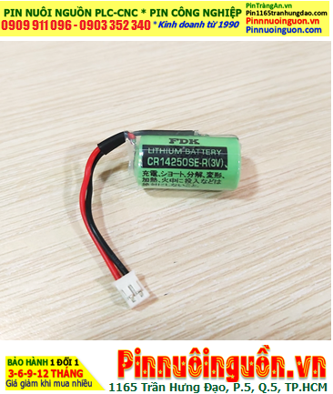 FDK CR14250SE-R (màu xanh, Zắc Trắng); Pin nuôi nguồn PLC FDK CR14250SE 1/2AA 850mAh /Xuất xứ NHẬT