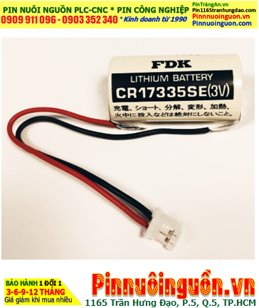 FDK CR17335SE (Zắc PH); Pin nuôi nguồn PLC FDK CR17335SE 1800mAh, Xuất xứ NHẬT