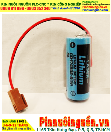 FDK CR17450E-R, Pin nuôi nguồn PLC FDK CR17450E-R lithium 3v 2200mAh chính hãng, Xuất xứ Nhật