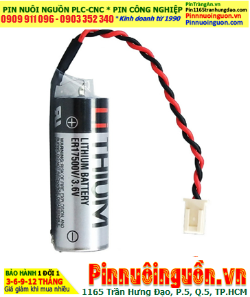 Toshiba ER17500V; Pin nuôi nguồn PLC Toshiba ER17500V lithium 3.6v A 2700mAh _Xuất xứ Nhật