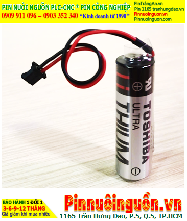 Toshiba ER6V (Zắc DF1.35), Pin nuôi nguồn Toshiba ER6V lithium 3.6V AA2000mAh, Xuất xứ NHẬT