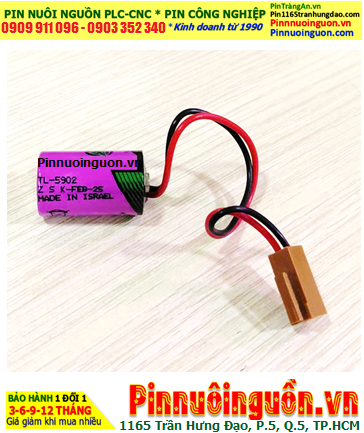 Tadiran TL-5902 (JEA2.54-2P); Pin nuôi nguồn Tadiran TL-5902 lithium 3.6v 1/2AA 1200mAh _Xuất xứ Israel