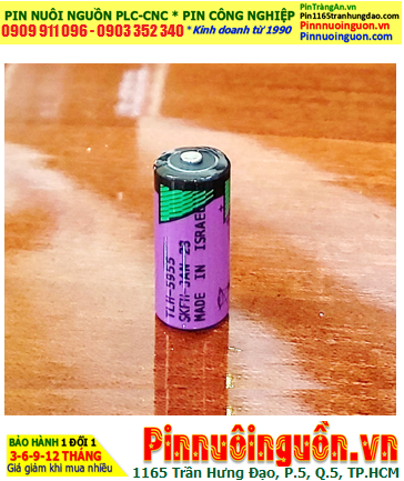 Tadiran TLH-5955; Pin nuôi nguồn Tadiran TL-5955 3.6v 2/3AA 1400mAh (chịu nhiệt cao 125ºC), Xuất xứ Israel