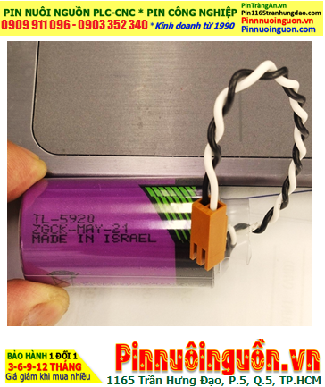 Tadiran TL-5920 (có sẳn Dây zắc cắm), Pin nuôi nguồn PLC Tadiran TL-5920 lithium 3.6v 8500mAh