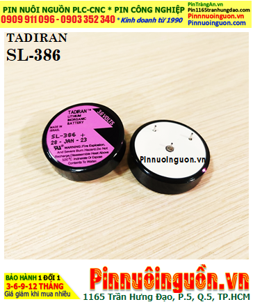 Pin Tadiran SL-386; Pin nuôi nguồn Tadiran SL-386 Lithium 3.6V 1/6D 1000mAh _Xuất xứ Israel