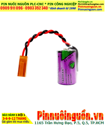 Pin Tadiran TL-2150; Pin nuôi nguồn PLC Tadiran TL-2150 lithium 3.6v 1/2AA 1000mAh _Xuất xứ Israel