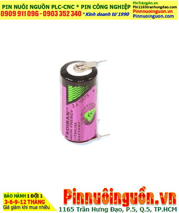Tadiran SL-550; Pin nuôi nguồn Tadiran SL-550 lithium 3.6v 1/2AA 900mAh chịu nhiệt cao đến 130°C