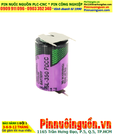 Pin Tadiran SL-350/PT; Pin nuôi nguồn PLC Tadiran SL-350 lithium 3.6v 1/2AA 1200mAh _Made in Israel
