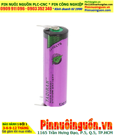 Pin Tadiran TL-5903; Pin TL-5903; Pin nuôi nguồn PLC Tadiran TL-5903 LITHIUM 3.6v AA2400mAh _Made in Israel
