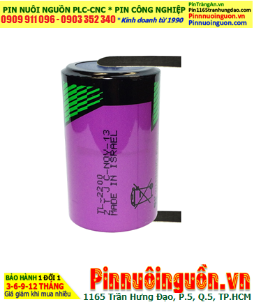 Pin TL-2200; Pin Tadiran TL-2200; Pin nuôi nguồn Tadiran TL-2200 lithium 3.6v C 7200mAh _Xuất xứ Israel