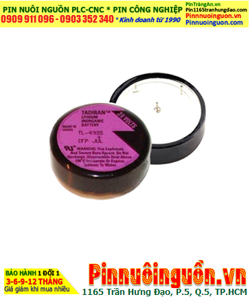Pin Tadiran TL-4935; Pin nuôi nguồn Tadiran TL-4935 Lithium 3.6V  1/6D 1700mAh _Xuất xứ Israel