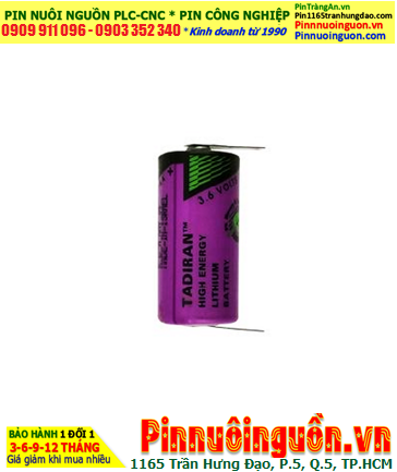 Pin Tadiran SL-361; Pin nuôi nguồn Tadiran SL-361 lithium 3.6v 2/3AA 1650mAh _Xuất xứ Israel