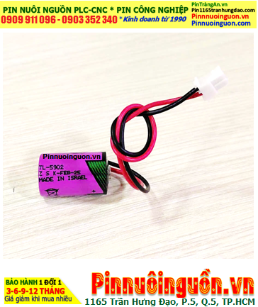 Tadiran TL-5902(Zắc cắm); Pin nuôi nguồn 1/2AA 3.6v 1200mAh Tadiran TL-5902 chính hãng _Made in Israel