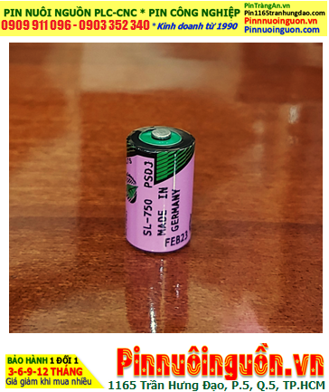 Tadiran SL-750; Pin nuôi nguồn PLC Tadiran SL-750 lithium 3.6v 1/2AA 1100mAh chính hãng _Xuất xứ Israel