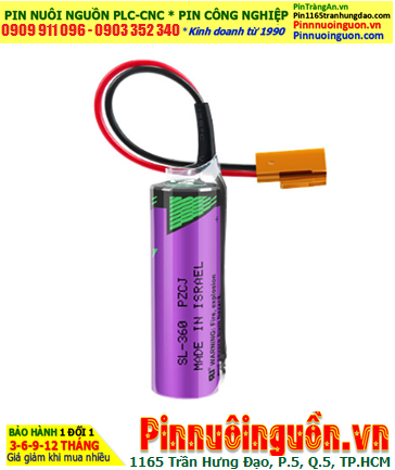 Tadiran SL-360 (Dây Zắc cắm); Pin nuôi nguồn Tadiran SL-360 lithium 3.6v AA 2400mAh chính hãng _Xxứ Israel