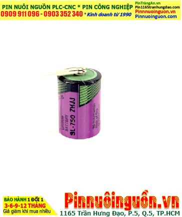 Tadiran SL-750; Pin nuôi nguồn PLC Tadiran SL-750 lithium 3.6v 1/2AA 1100mAh _Xuất xứ Israel