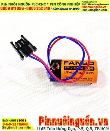 Fanso ER17335M (Zắc Mitsu); Pin Nuôi nguồn Fanso ER17335M lithium 3.6v 2/3A 1700mAh chính hãng