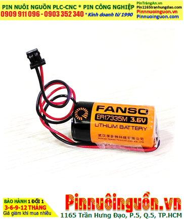 Fanso ER17335M (Zắc DF1.35-2P); Pin Nuôi nguồn Fanso ER17335M lithium 3.6v 2/3A 1700mAh chính hãng