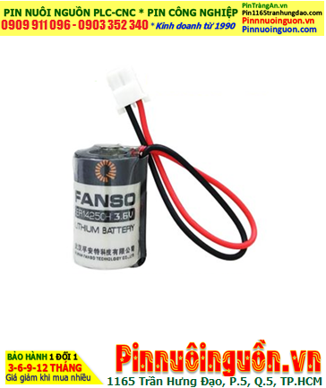 FANSO ER14250H; Pin nuôi nguồn PLC FANSO ER14250H lithium 3.6v 1/2AA 1200mAh (zắc trắng)