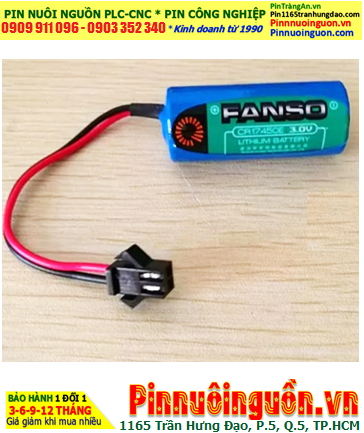 FANSO CR17450E; Pin nuôi nguồn FANSO CR17450E lithium 3.0v 2200mAh (ZẮC ĐEN) chính hãng