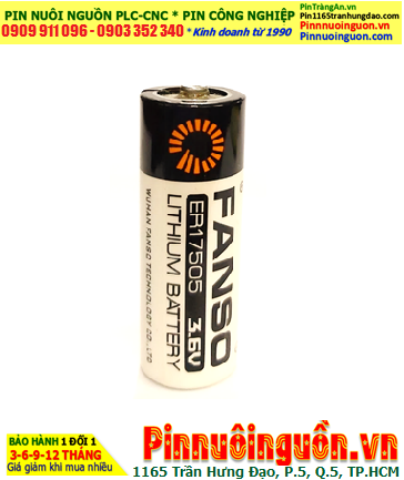 FANSO ER17505H; Pin nuôi nguồn PLC FANSO ER17505H lithium 3.6v 3600mAh