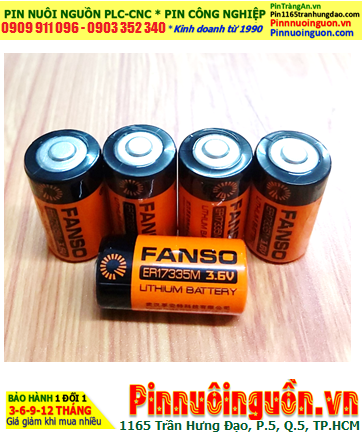 Fanso ER17335M; Pin Nuôi nguồn Fanso ER17335M lithium 3.6v 2/3A 1700mAh