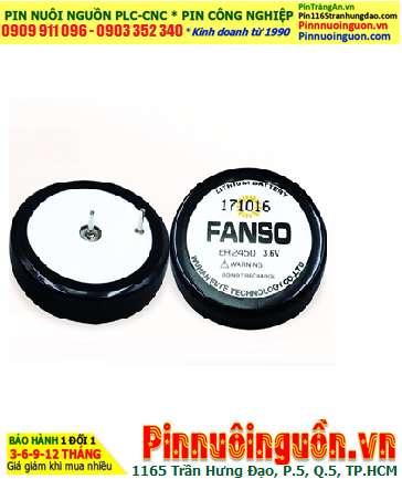 Fanso ER2450H; Pin nuôi nguồn PLC Fanso ER2450H (TL-5186) lithium 3.6v 500mAh chính hãng