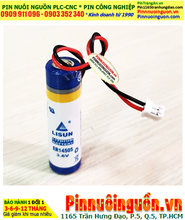 Lisun ER14505 (Zắc Ph2.0-2P); Pin nuôi nguồn Lisun ER14505 lithium 3.6v AA 2600mAh chính hãng
