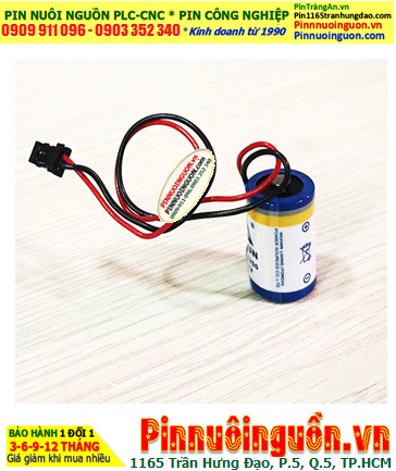 Lisun ER14250 (Zắc DF1.35-2P); Pin nuôi nguồn Lisun ER14250 lithium 3.6v 1/2AA 1200mAh chính hãng