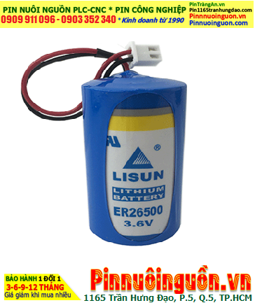 Lisun ER26500; Pin nuôi nguồn Lisun ER26500 lithium 3.6v C 9000mAh chính hãng